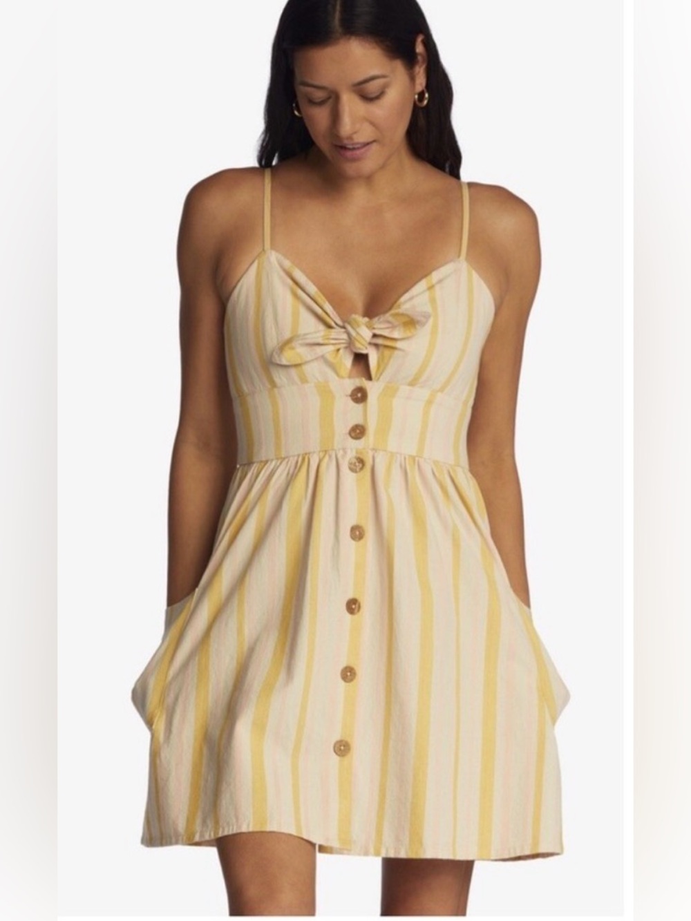 Roxy Under the Cali Sun Stripe Dress with Pockets